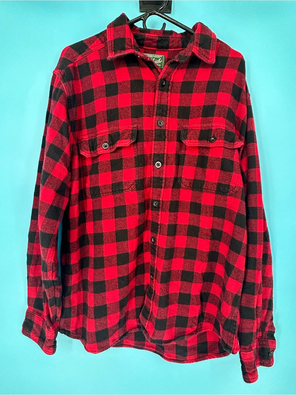 Woolrich Red and Black‎ Buffalo Plaid Shirt